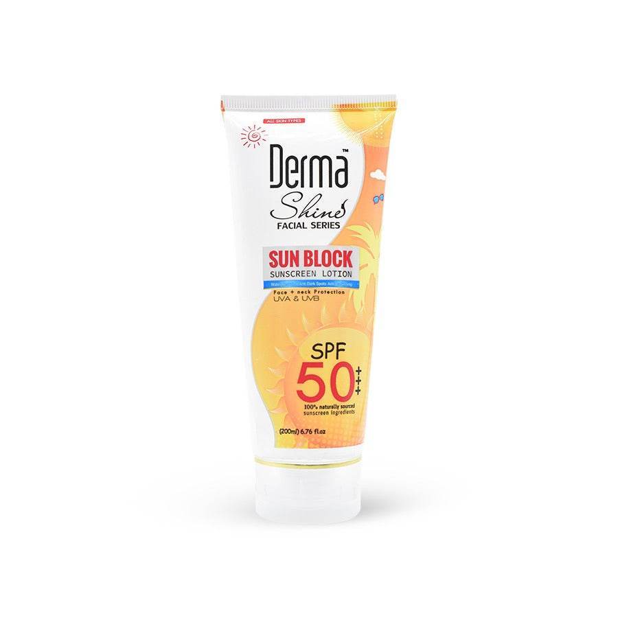 Derma Shine Sun Block SPF50 200ml - YehChez.pk
