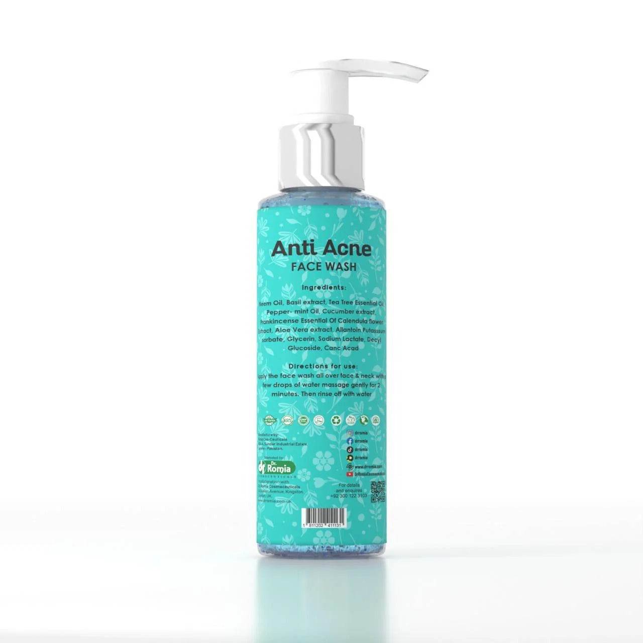 Dr Romia Face Wash Anti Acne Bottle 150ml - YehChez.pk