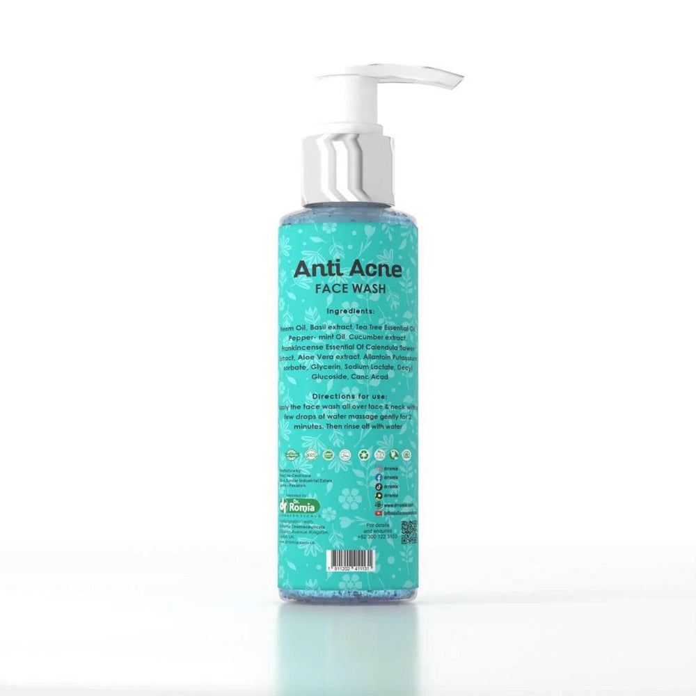 Dr Romia Face Wash Anti Acne Bottle 150ml - YehChez.pk