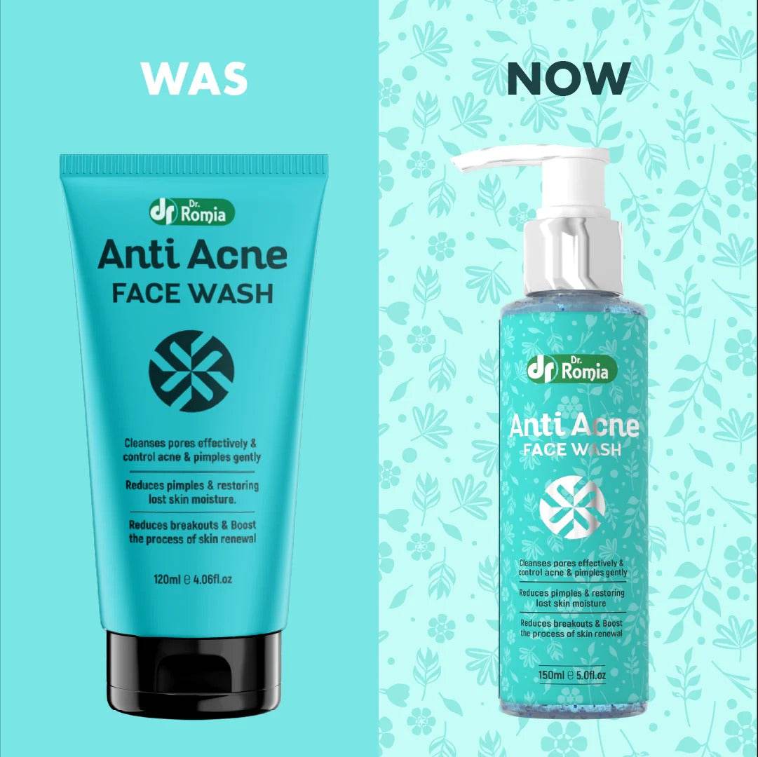 Dr Romia Face Wash Anti Acne Bottle 150ml - YehChez.pk