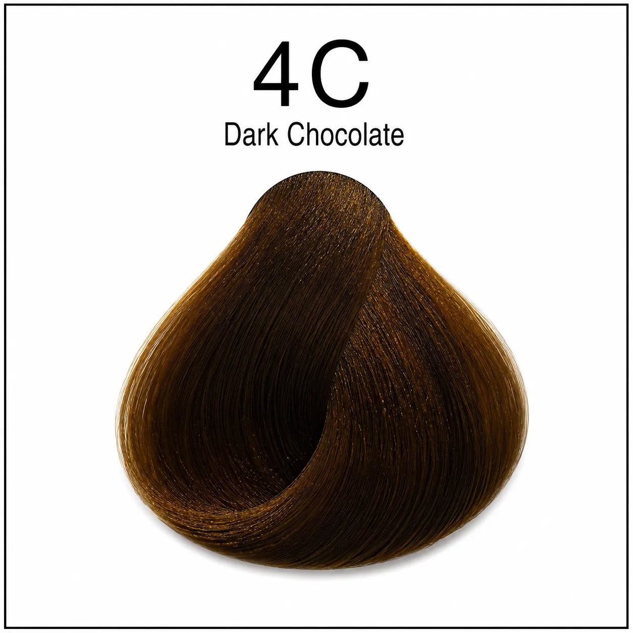Hair color shade swatch 4C Dark Chocolate