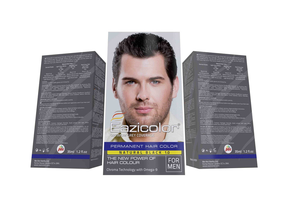 Eazicolor Men Natural Black 1.0 35ml - YehChez.pk