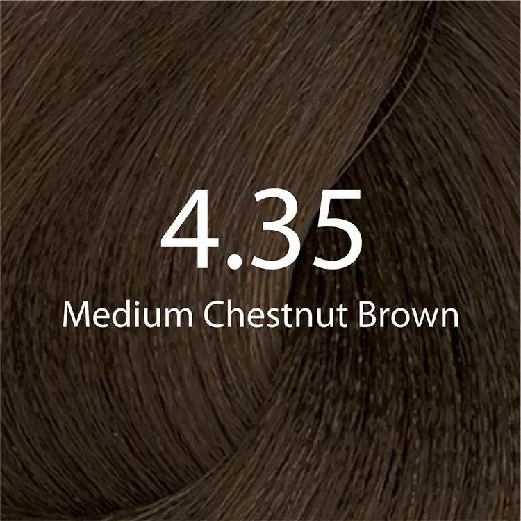 EaziColor Tube 4.35 Medium Chestnut Brown 60ml - YehChez.pk