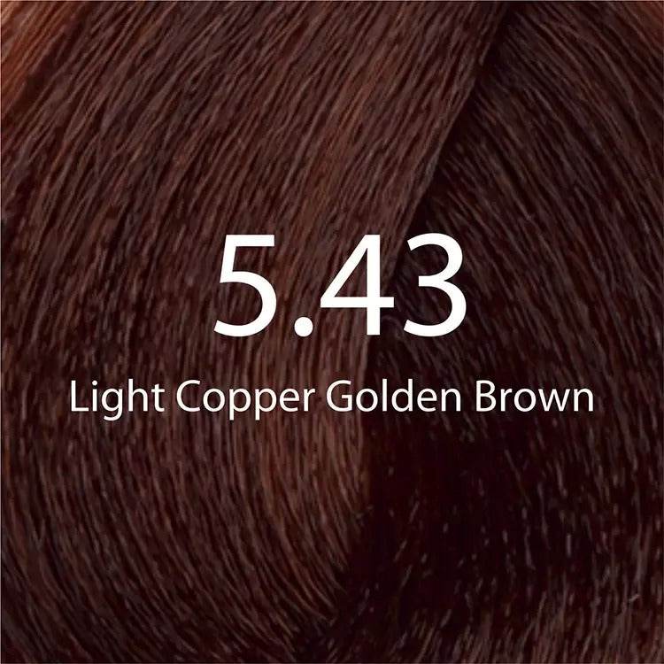 EaziColor Tube 5.43 Light Copper Golden Brown 60ml - YehChez.pk
