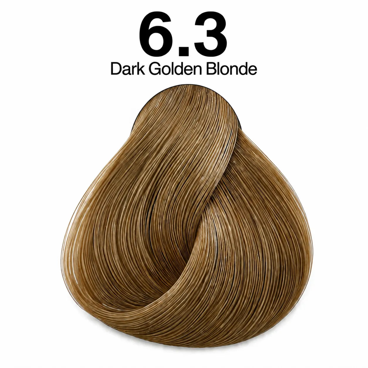 Hair dye shade 6.3 Dark Golden Blonde color swatch