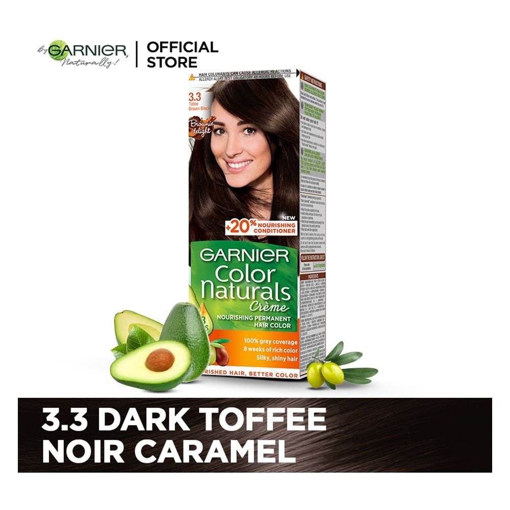 Garnier Hair Color 3.3 Tofee Brown Black - YehChez.pk