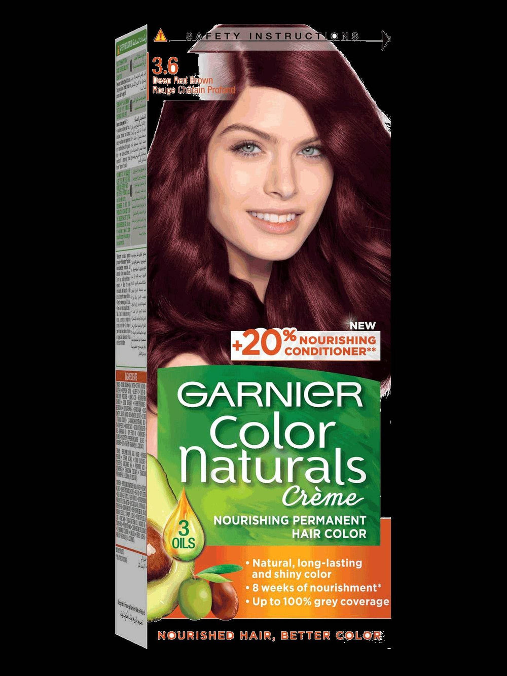 Garnier Hair Color 3.6 Deep Red Brown - YehChez.pk