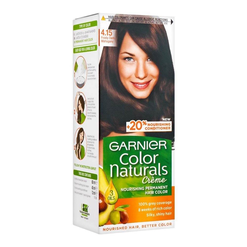 Garnier Hair Color 4.15 Frosty Dark Mahogany - YehChez.pk