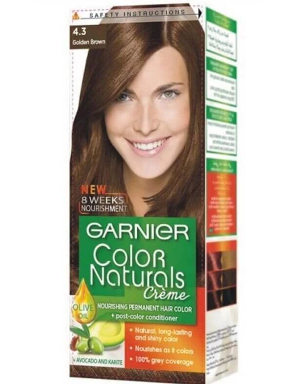 Garnier Hair Color 4.3 Natural Golden Brown - YehChez.pk