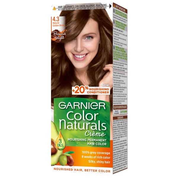 Garnier Hair Color 4.3 Natural Golden Brown - YehChez.pk