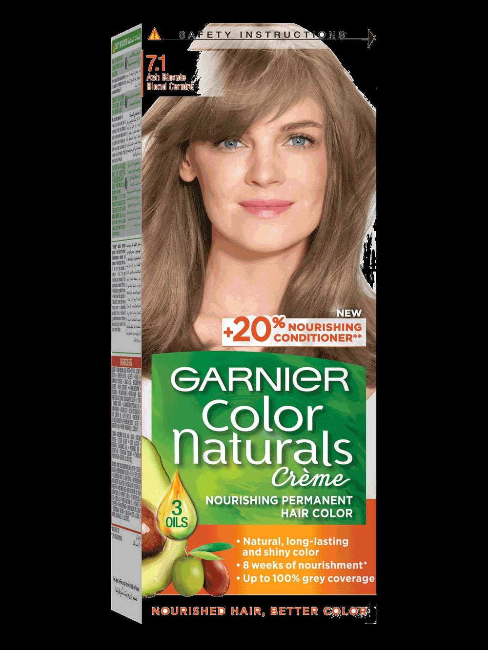 Garnier Hair Color 7.1 Natural Ash Blonde - YehChez.pk