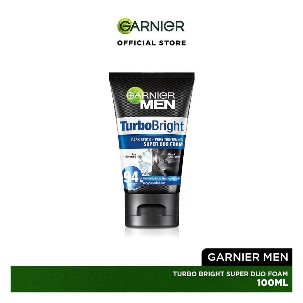 Garnier Face Wash Turbo Bright Super Duo Foam 100Gm - YehChez.pk
