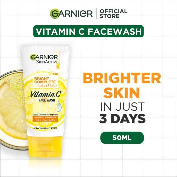 Garnier Face Wash Vitamin C 50ml - YehChez.pk