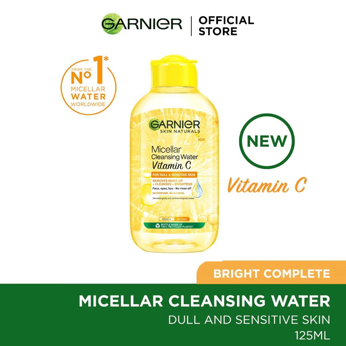 Garnier Micellar Cleansing Water Vitamin C 125ml - YehChez.pk