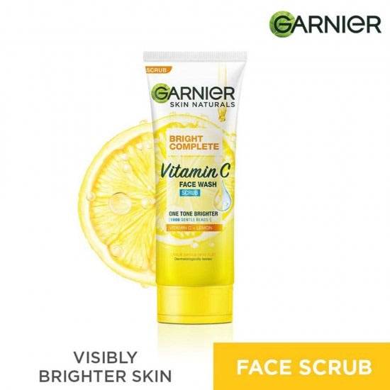 Garnier Bright Complete Vitamin C Face Wash Scrub 100ml - YehChez.pk