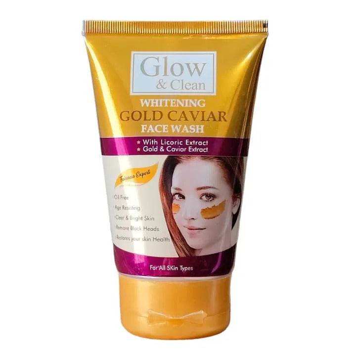 Glow & Clean Face Wash Whitening Gold Caviar 120ml - YehChez.pk