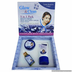 Glow and Clean Beauty Cream, Face Wash, Serums 3 in 1 Pack - YehChez.pk