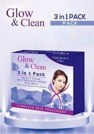 Glow and Clean Beauty Cream, Face Wash, Serums 3 in 1 Pack - YehChez.pk
