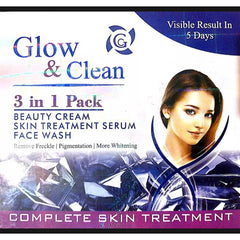 Glow and Clean Beauty Cream, Face Wash, Serums 3 in 1 Pack - YehChez.pk