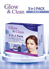 Glow and Clean Beauty Cream, Face Wash, Serums 3 in 1 Pack - YehChez.pk