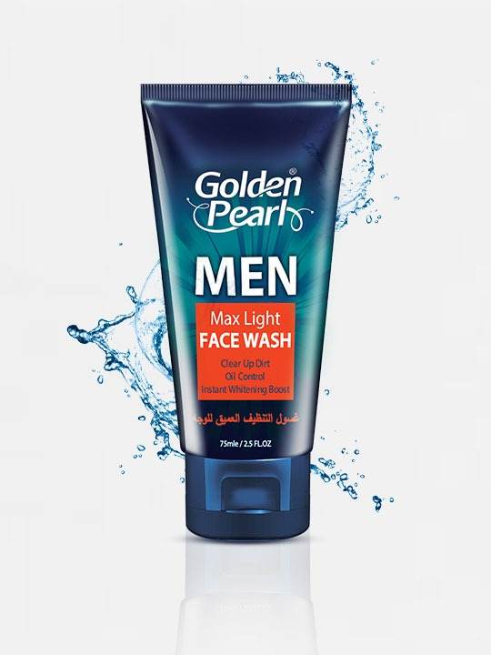 Golden Pearl Face Wash Men Max Light 75ml - YehChez.pk