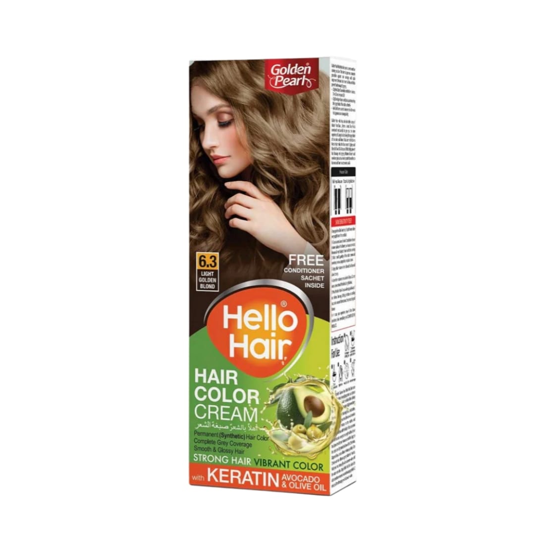 6.3 Hello Hair Color Light Golden Blond 100g