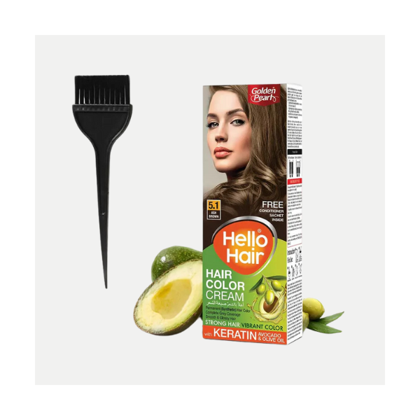 5.1 Hello Hair Color Ash Brown 100g