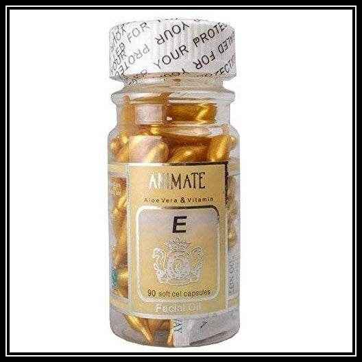 Animate Skin Whitening Vitamin E Capsule (90 Piece) - YehChez.pk