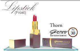 Lipstick set with gold-capped tube and Frost box, shade Thorn 30