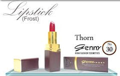 Lipstick set with gold-capped tube and Frost box, shade Thorn 30