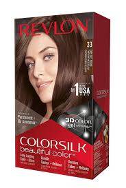 Revlon ColorSilk shade 33 permanent hair color kit box, 40 ml