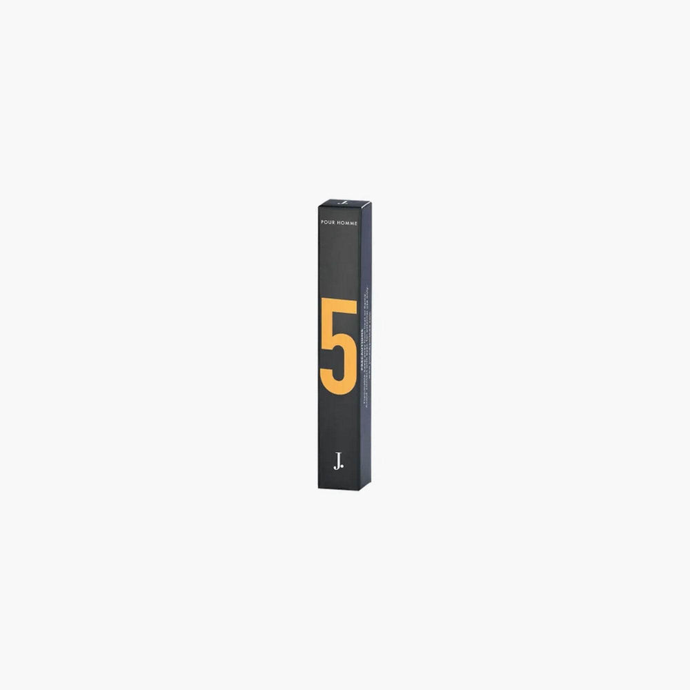Men's fragrance box, black with large yellow 5 on side