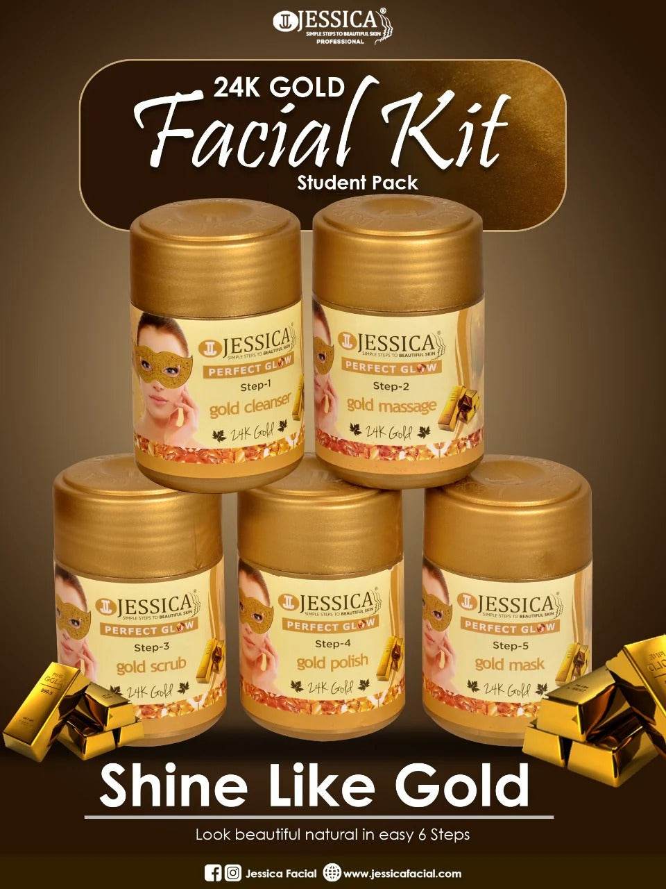 Jessica Gold Facial 05 Pcs - YehChez.pk