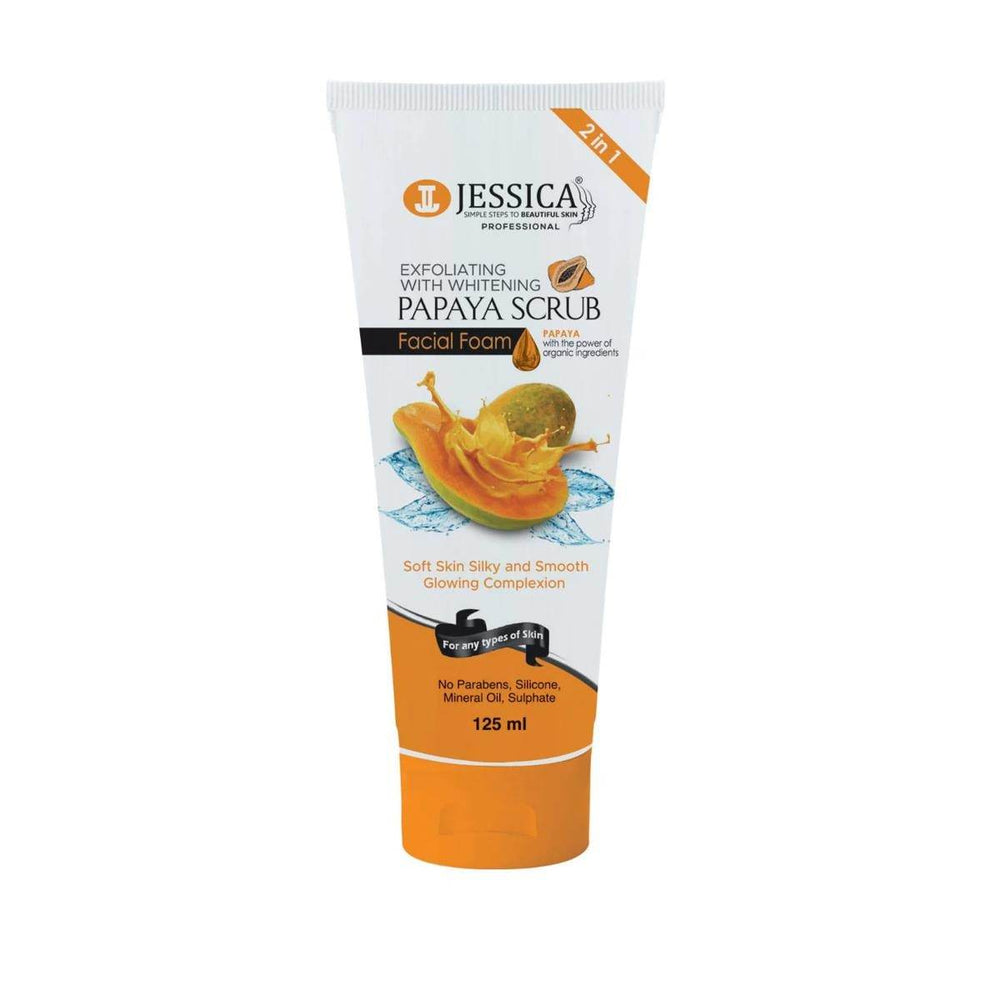 Jessica Papaya Scrub Facial Foam 125ml - YehChez.pk