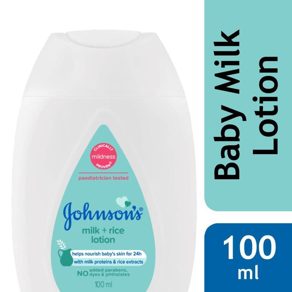 Johnson's Baby Lotion Milk Plus Rice 100ml - YehChez.pk