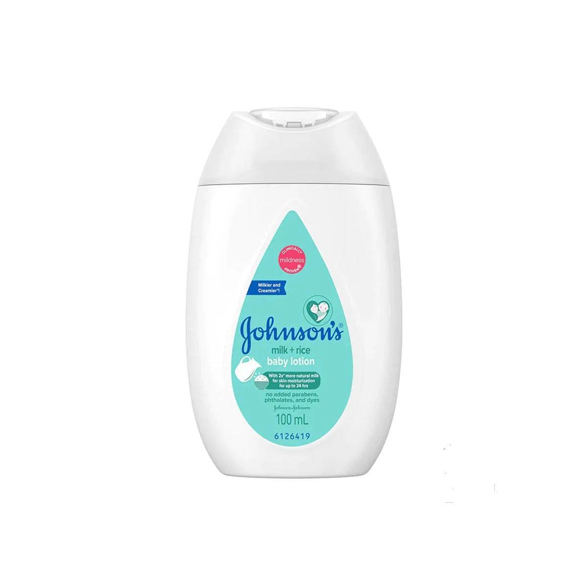 Johnson's Baby Lotion Milk Plus Rice 100ml - YehChez.pk