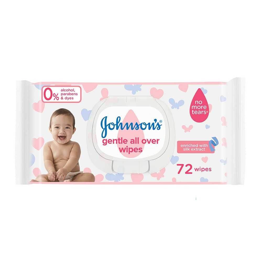 Johnsons Baby Wipes 72pcs - YehChez.pk