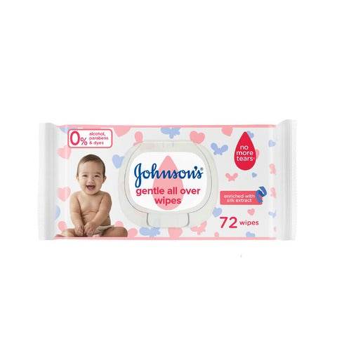 Johnsons Baby Wipes 72pcs - YehChez.pk