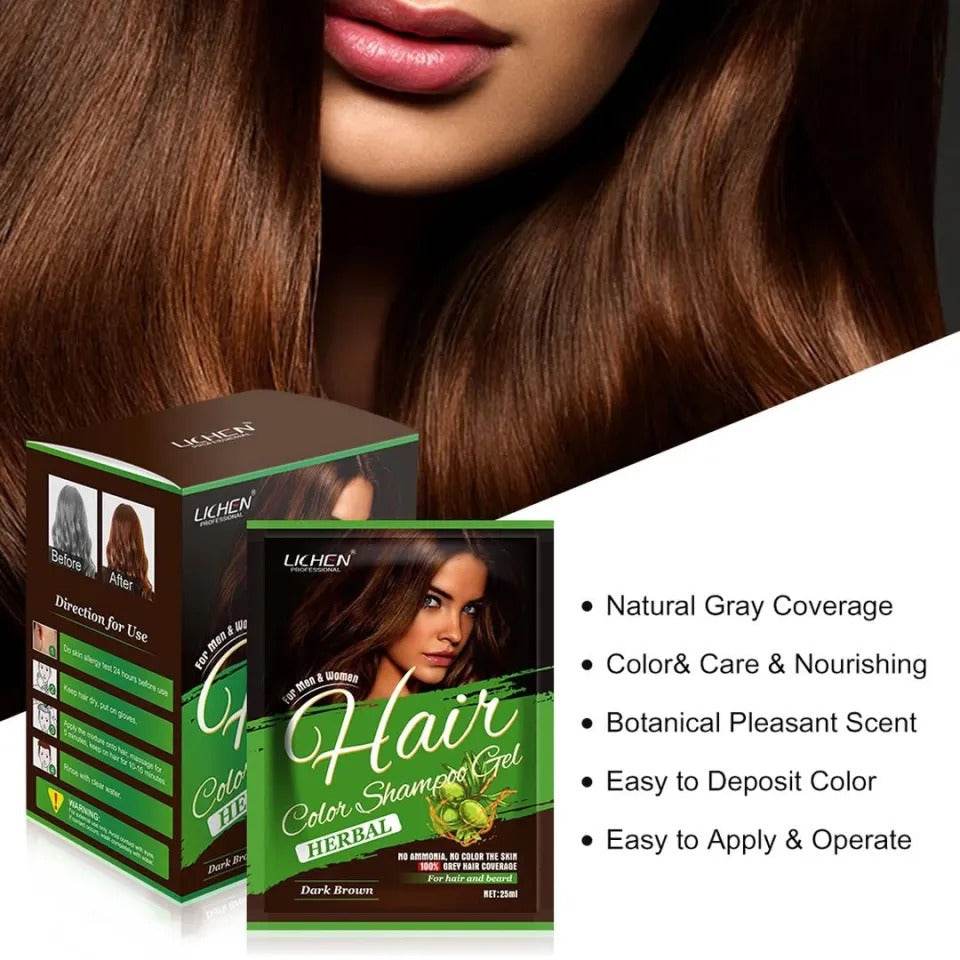 Lichen Gel Dark Brown Sachet 25ml - YehChez.pk