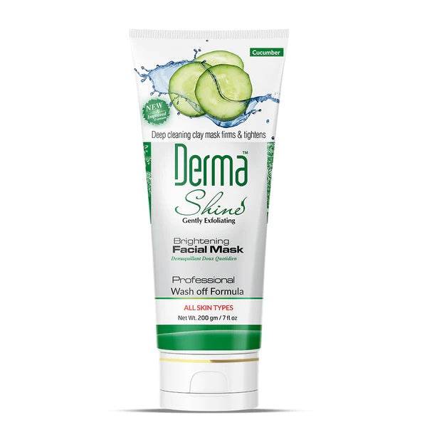 DERMA SHINE BRIGHTENING CUCUMBER FACIAL MASK 200GM - YehChez.pk