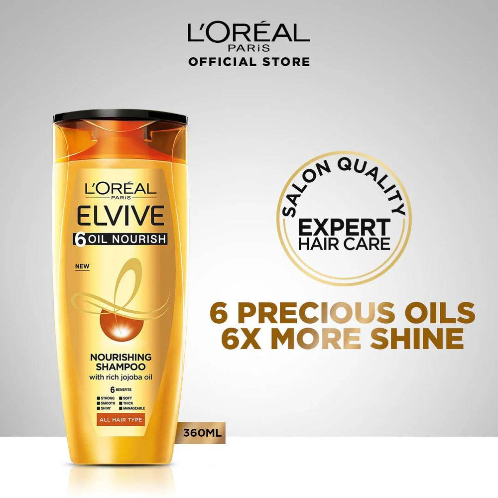 Loreal Elvive Shampoo 6 Oil Nourish 360ml - YehChez.pk
