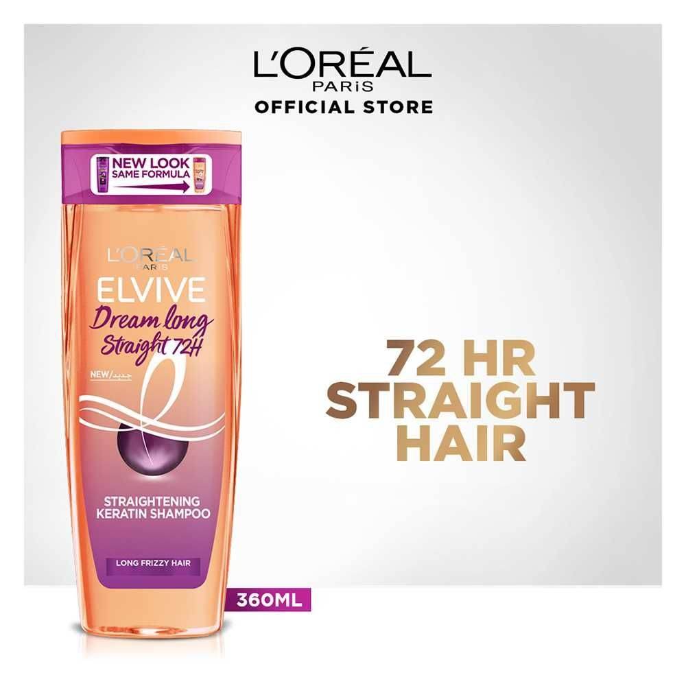 Loreal Elvive Shampoo Dream Long Straight 72H 360ml - YehChez.pk