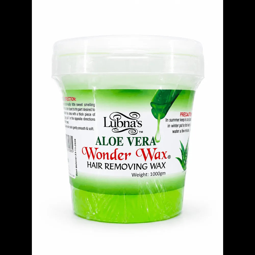 Lubna’s Aloe Vera Wonder Wax hair removing wax, 1000ml plastic tub