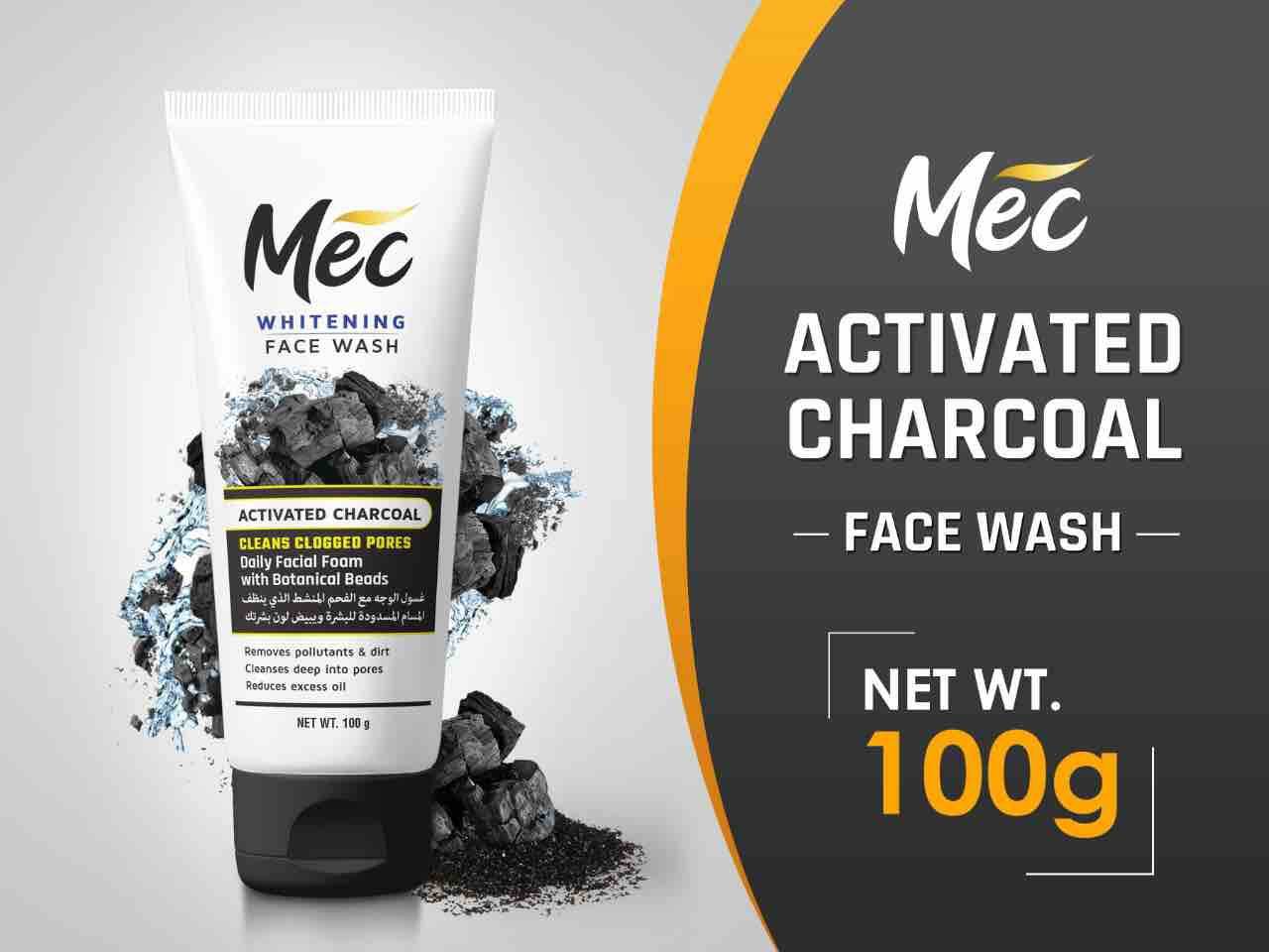 Mec Face Wash Charcoal 100Gm - YehChez.pk