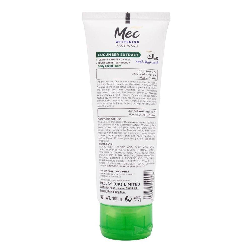 Mec Face Wash Cucumber 100g - YehChez.pk
