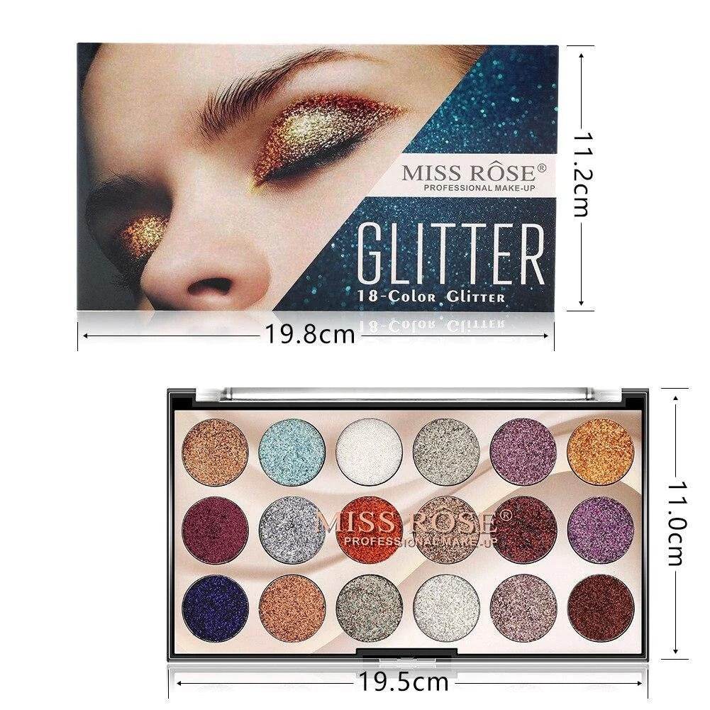 Miss Rose 18 Color Glitter 019 - YehChez.pk