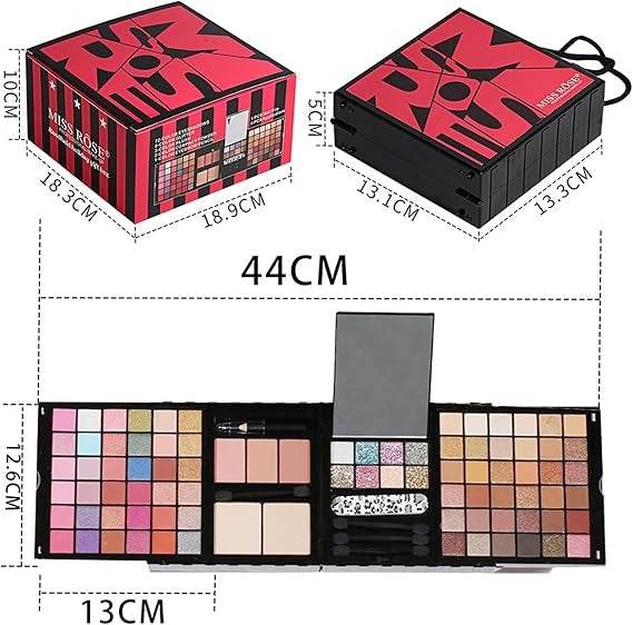 Miss Rose Makeup Kit Handheld Holiday Gift Box - YehChez.pk