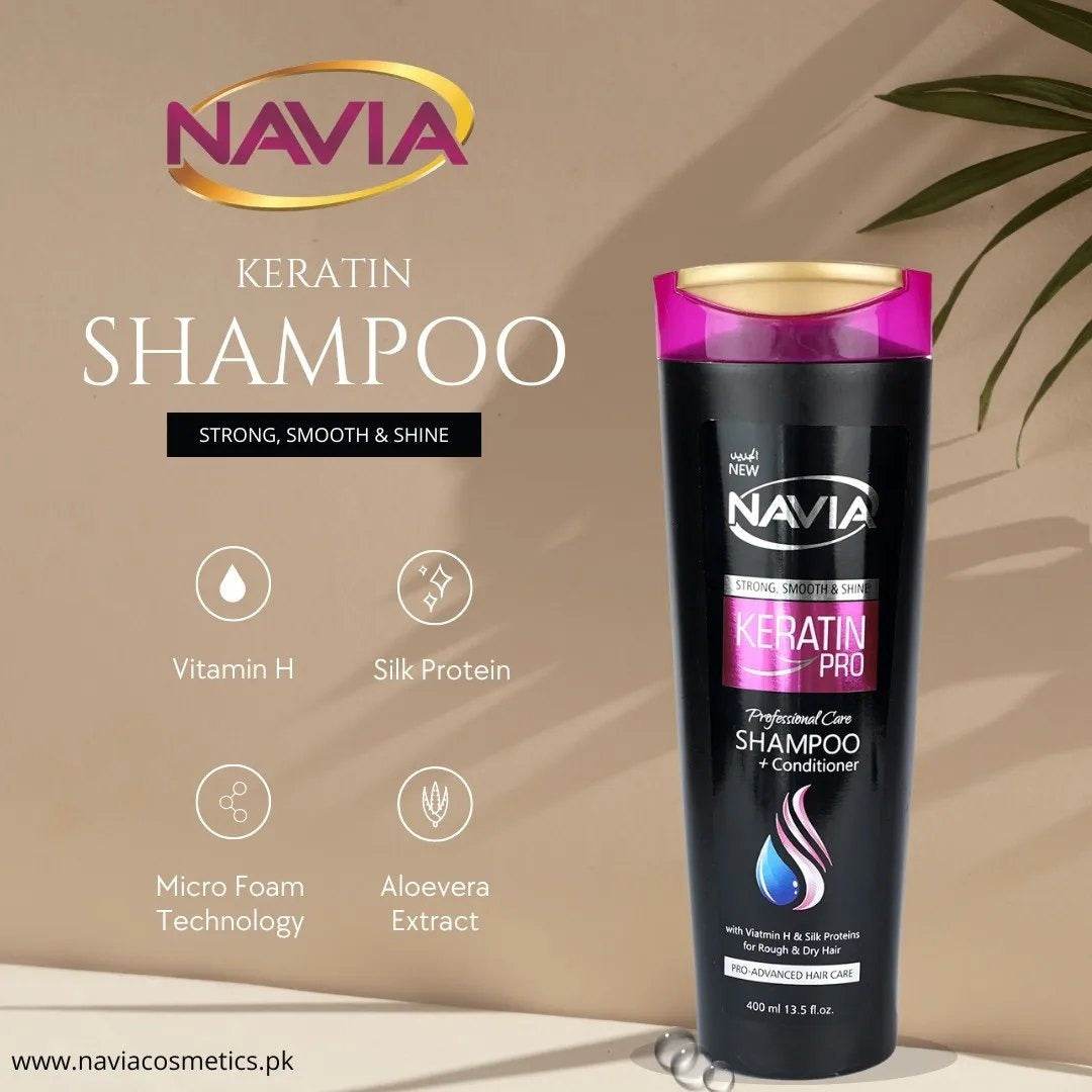 Navia Shampoo Strong Smooth & Shine Keratin Pro 400ml - YehChez.pk