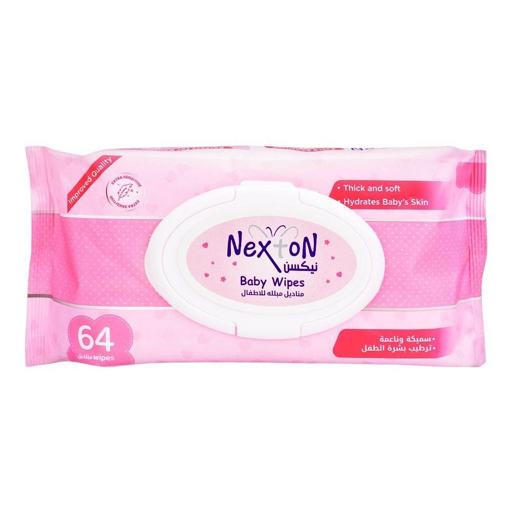 Nexton Baby Wipes 64 Pcs - YehChez.pk