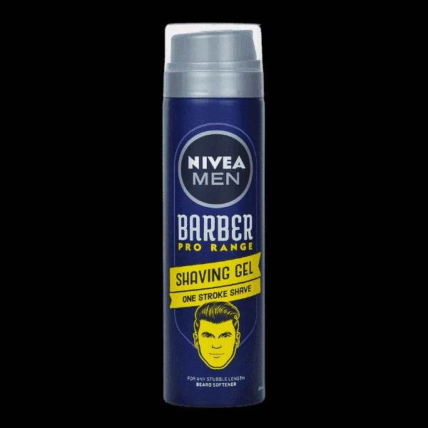 Nivea Men Barber Pro Range Shaving Gel, One Stroke Shave, 200ml - YehChez.pk